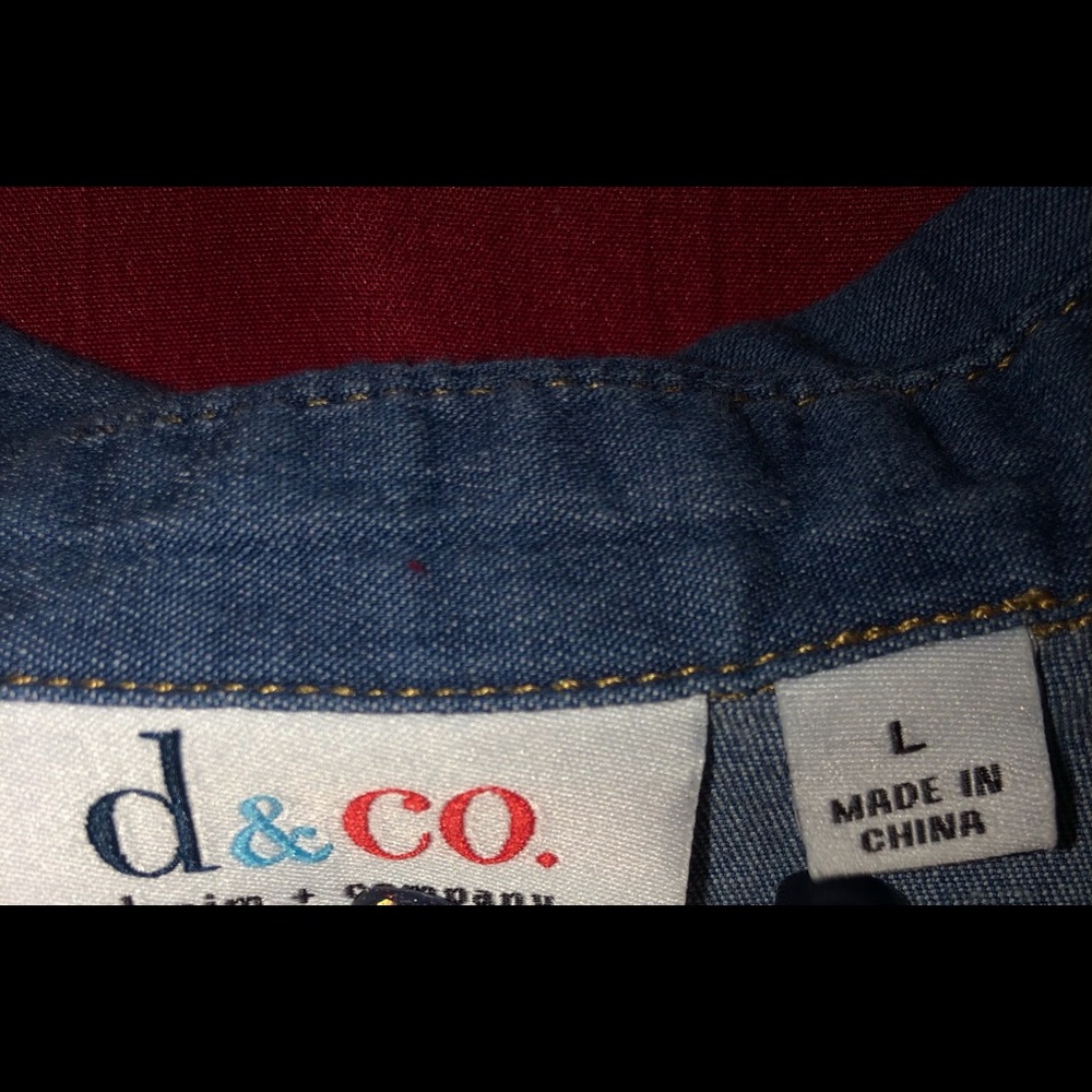 Denim button up